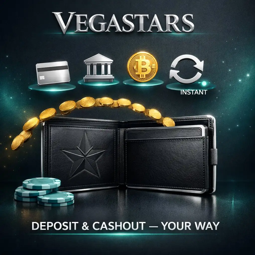 VegaStars deposit methods credit card bank transfer crypto