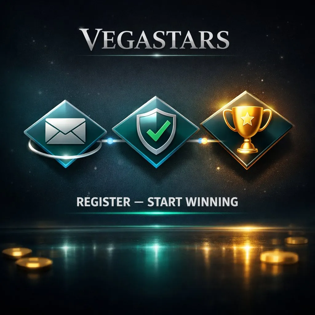VegaStars sign up registration quick easy create account
